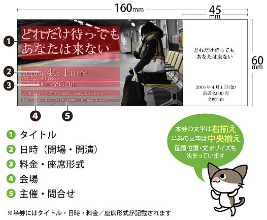 テンプレートチケット 写真タイプ_仕様