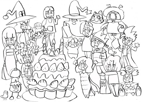 心姫さんbirthday・モノクロ2000