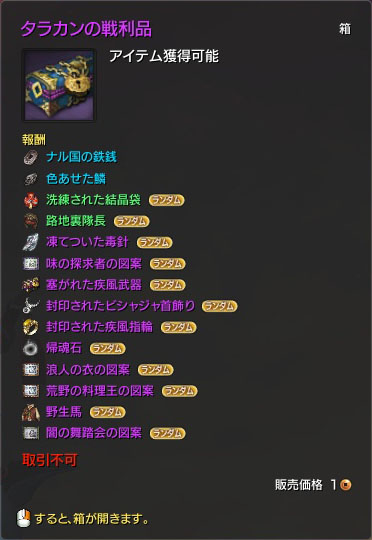 タラカンの戦利品