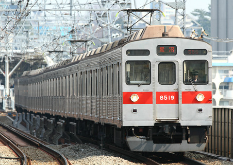 東急8500系 素人塗装品 8619Fタイプ 形式写真集】東急8500系 8619F : 銀色電車研究室 @nano factory