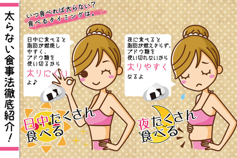 太らない食事法紹介『食べる時間で太りにくくなる』