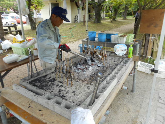 鱒の塩焼き
