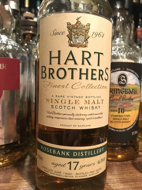 Rosebank 17yo 1990 - 2008, Hart Brothers, Finest Collection