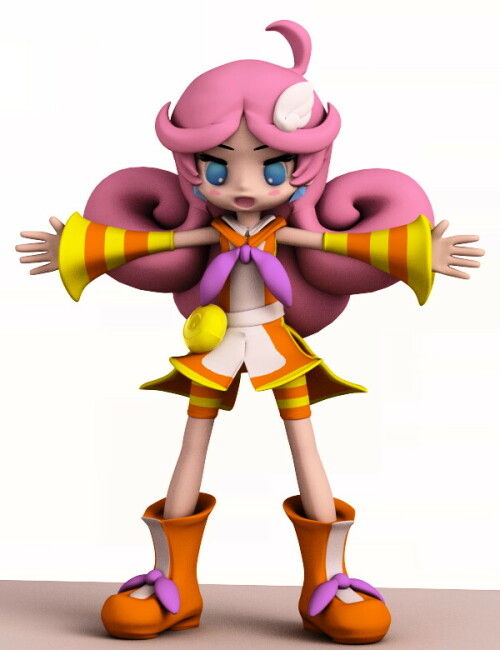 ぷよぷよ ラフィーナ (ポージング） : 気まぐれ絵日記 ～3DCGと