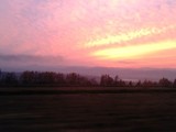 旭川空港付近の夕焼け
