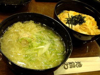 麺と親子丼@地鶏や
