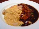名物オムレツライス@グリル満天星日本橋三越店