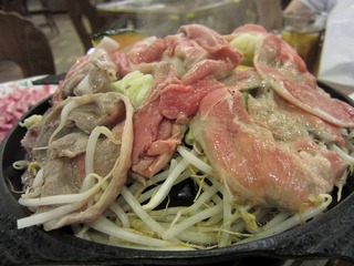 モヤシ蒸しジンギスカン