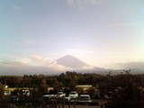 道の駅なるさわから見た富士山