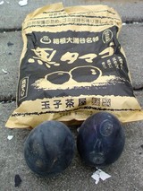箱根大涌谷名物・延命祈願の黒玉子