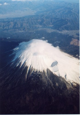 富士山上空