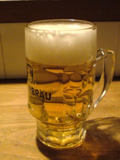 ビールで一休み