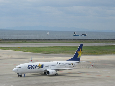 スカイマーク×阪神タイガース ボーイング737-800 1/130 エバー