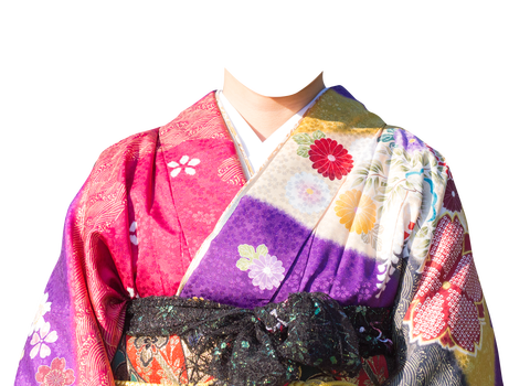 着物遺影用着せ替え素材無料コラ