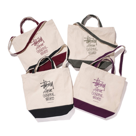 STUSSY LIVIN GENERAL STORE GS 2 WAY TOTE BAG : SKOOL OF DAZE