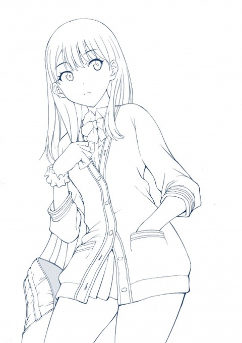線画 黒s