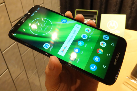 モトローラのエントリー向けSIMフリースマホ「moto g6 play」を