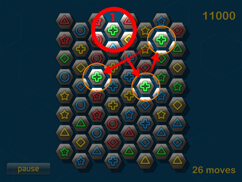 ポチポチっとタッチしてつなげる新感覚パズルゲームhexius Iphoneアプリ ライブドアニュース