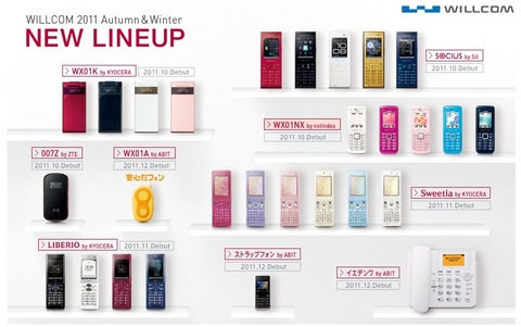 WILLCOM NEW LINEUP