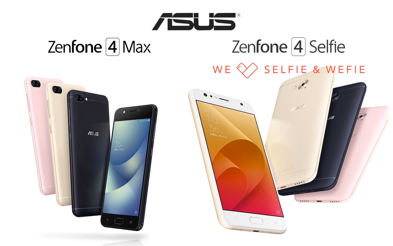 ASUS JAPAN、SIMフリースマホ「ZenFone 4 Max ZC520KL」と「ZenFone 4 Selfie ZD553KL」に