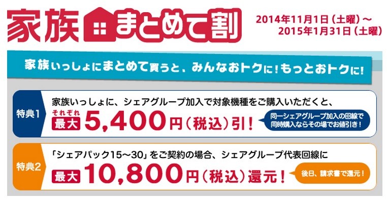 ファミリー割引 | 料金・割引 | NTTドコモ