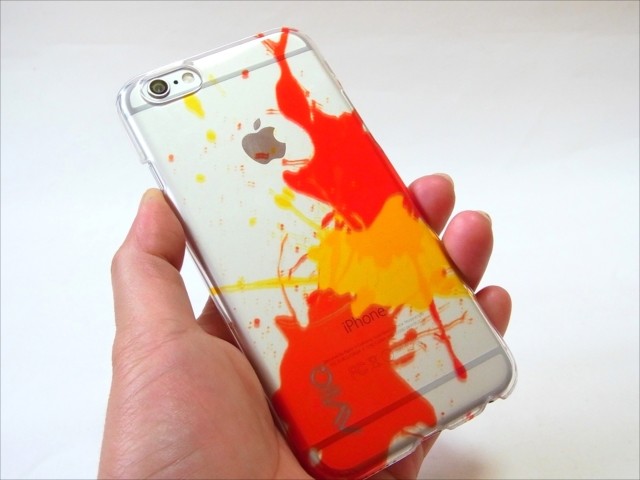 水彩画タッチのデザインがアートテイストでおしゃれ Iphone 6専用ケース Aviiq Iphone6 Splash Art Yellow Orange を紹介 Unicaseの厳選アイテム ライブドアニュース