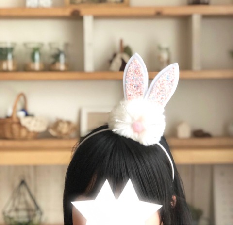 ダイソー イースター カチューシャ うさみみ うさぎ