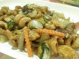 カシュウナッツと野菜炒め