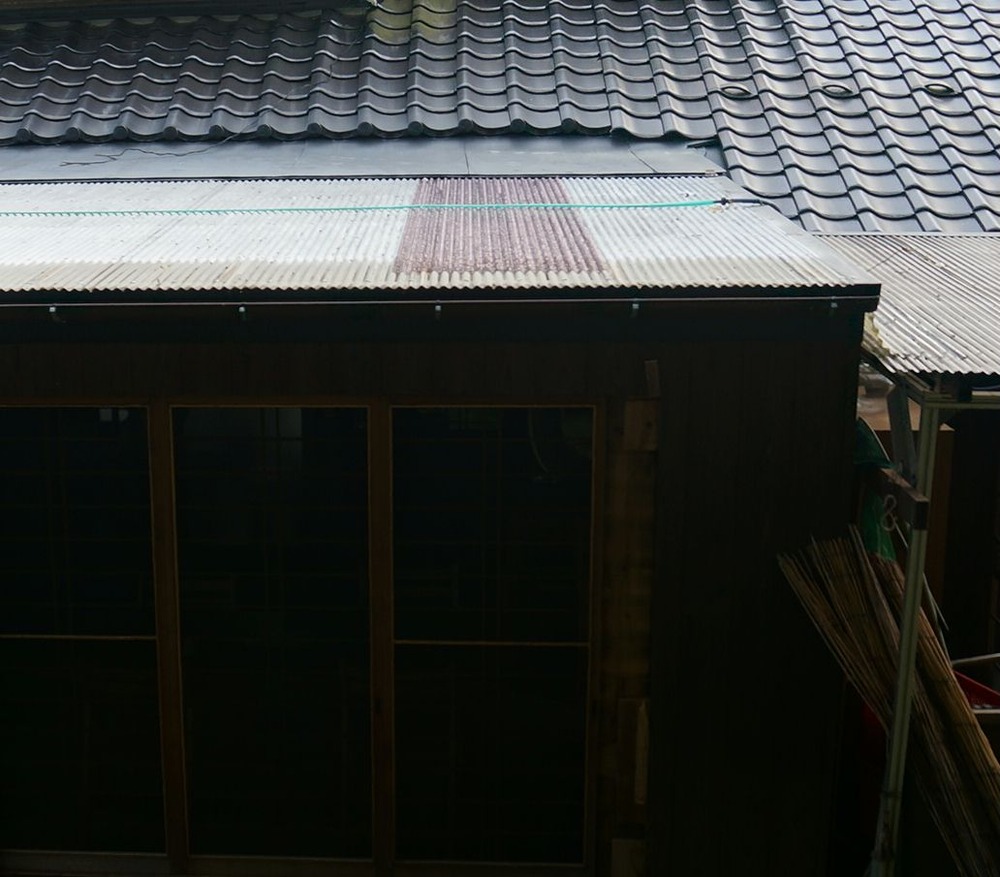 テラス席の雨漏れ！対策！