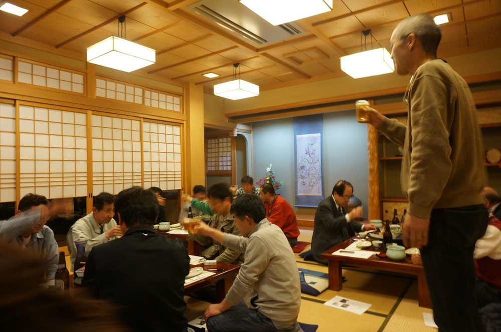 商工会吉見地区総会の乾杯