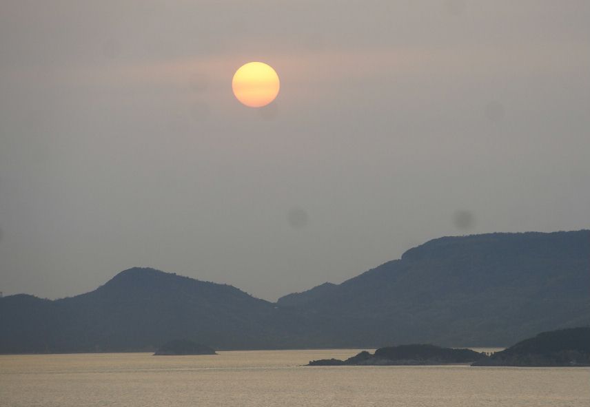 夕日の小豆島