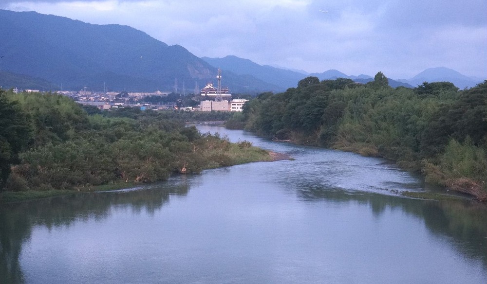 由良川と　福知山城