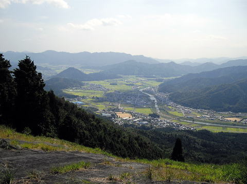横峰山パラグライダー飛び出し位置