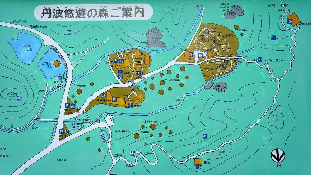 丹波悠々の森案内図