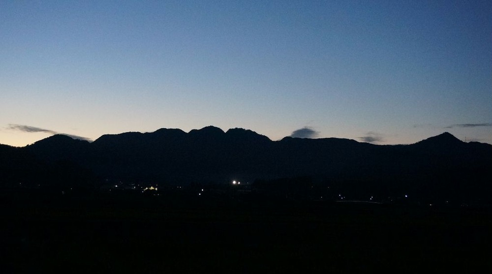 そばんちからの夕刻の景色