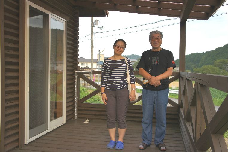 大山津根ハウスで原田さんと