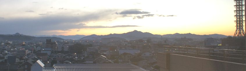 病室から