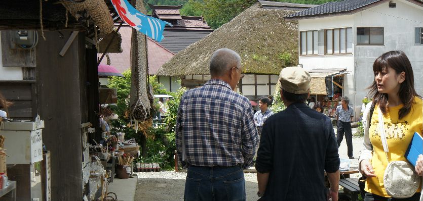 大内宿にて