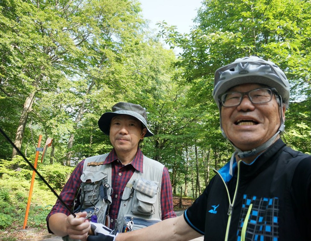 岩魚釣り人と