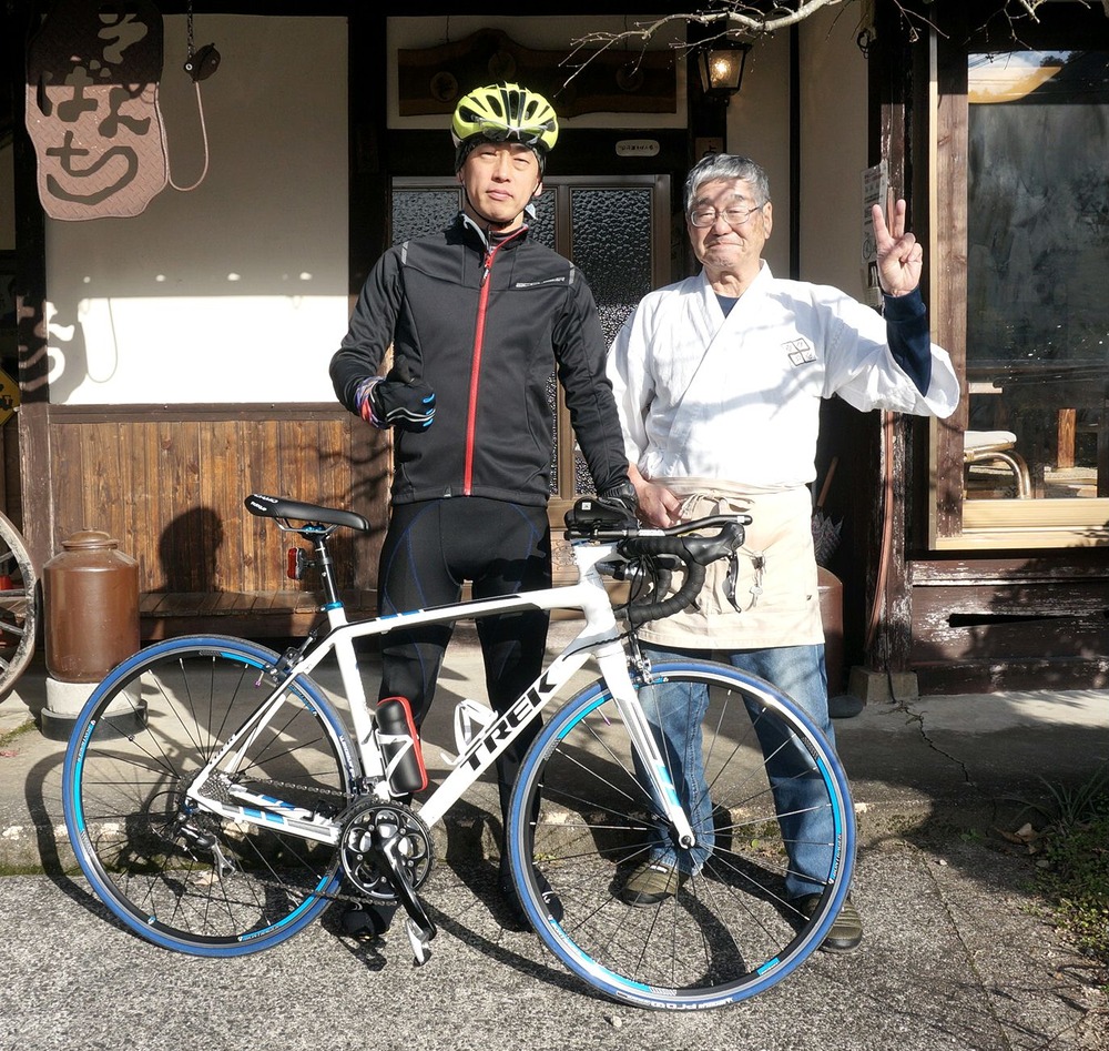今年最初のヒルクライマー岩沖さん