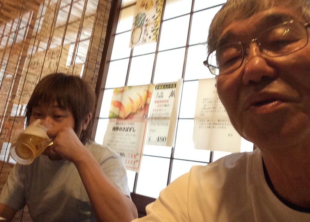 息子と外飲み