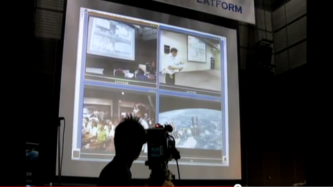 中継イベント画像201108古川宇宙飛行士