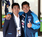 森保監督とカズ