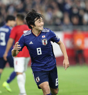 決勝ゴールを決めた中島