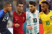 ムバッペ、クリロナ、メッシ、ネイマール