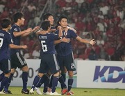 先制ゴールを決めた東