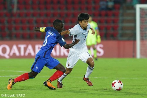 U17日本、フランスに敗れ1勝1敗で最終節へ