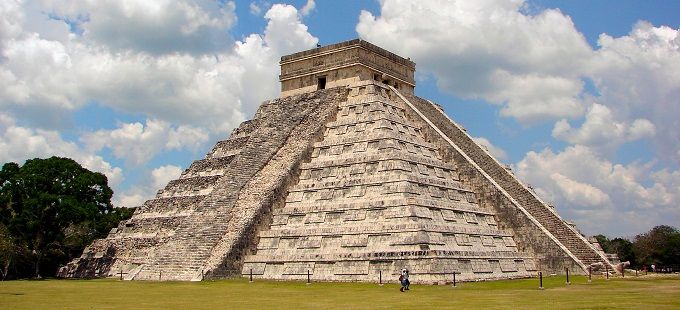 Chichen-Itza-Castillo-Seen-From-East