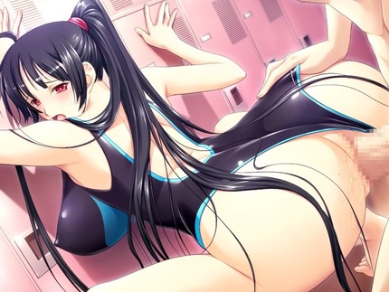 ハイレグ レオタード 競泳水着_二次エロ画像87