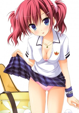 スカートたくし上げ37